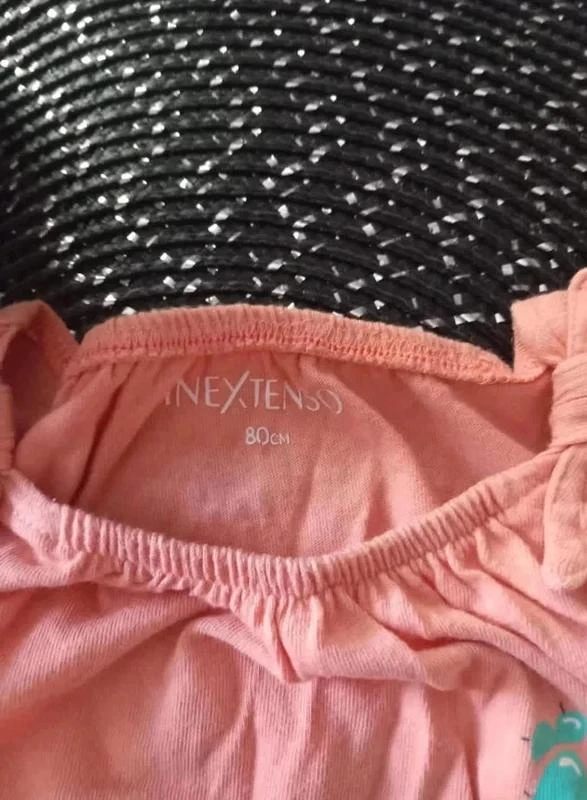 Combishort rosa para niña – In Extenso – 12 meses – photo 2